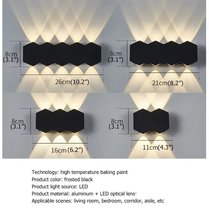 Bright Waterproof Outdoor Wall Light