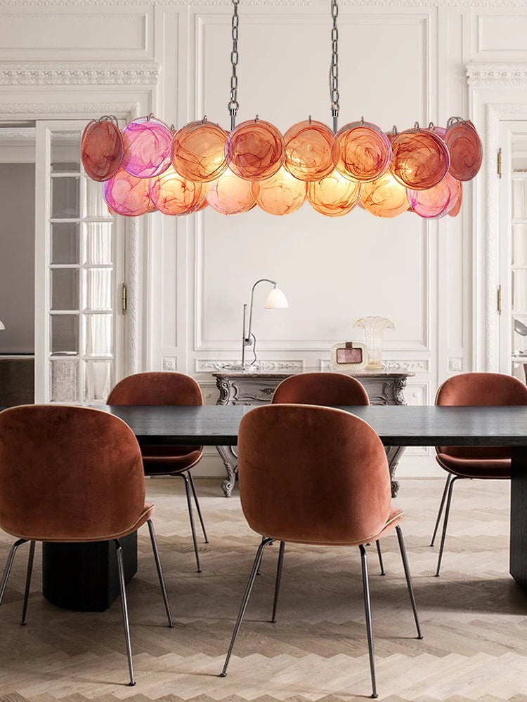 Dimmable Glass-Piece LED Chandelier — WESTMERE