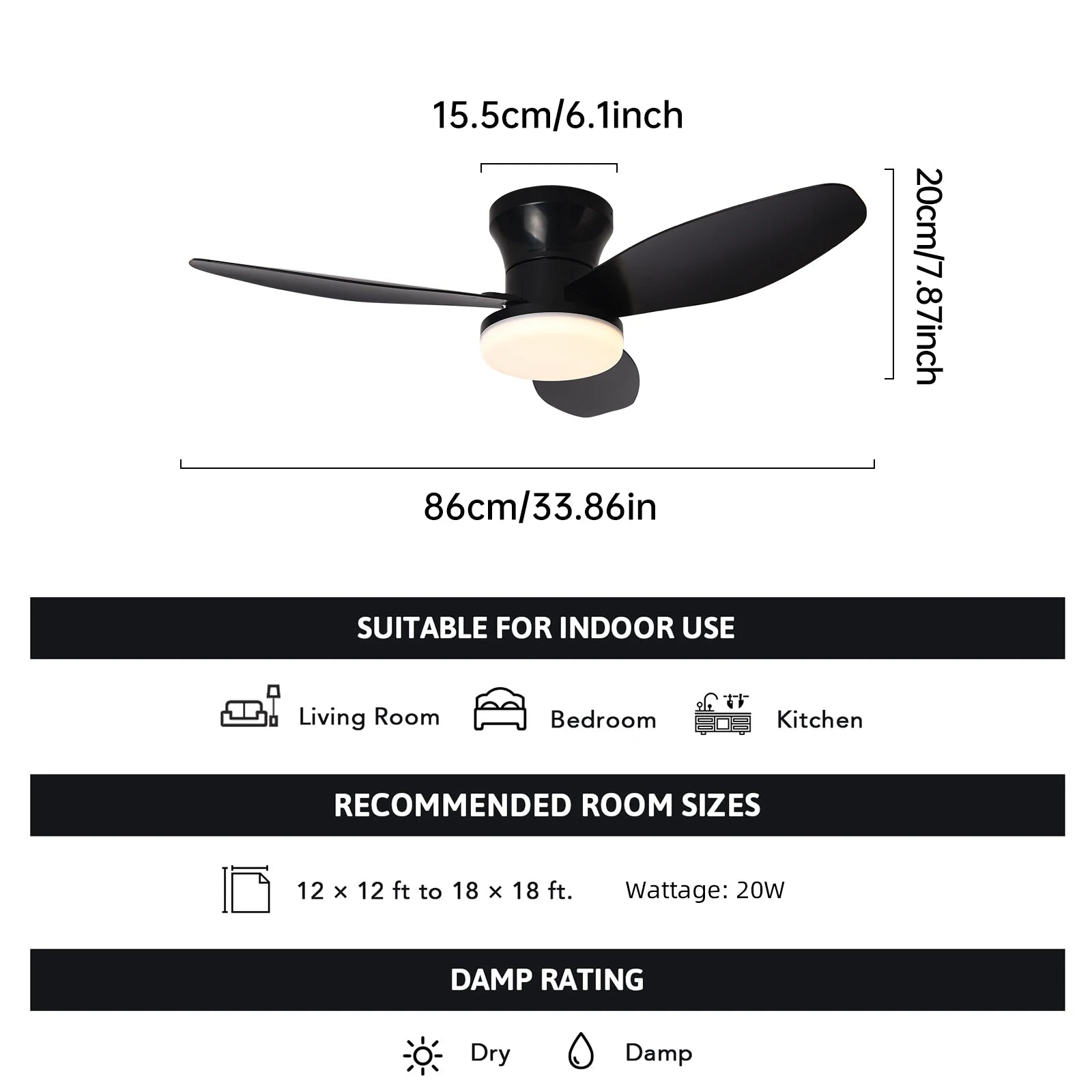 Casa Ceiling Fan with Light