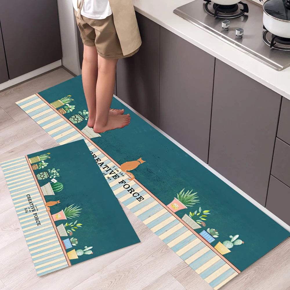Crystal-Velvet Absorbent Kitchen Runner