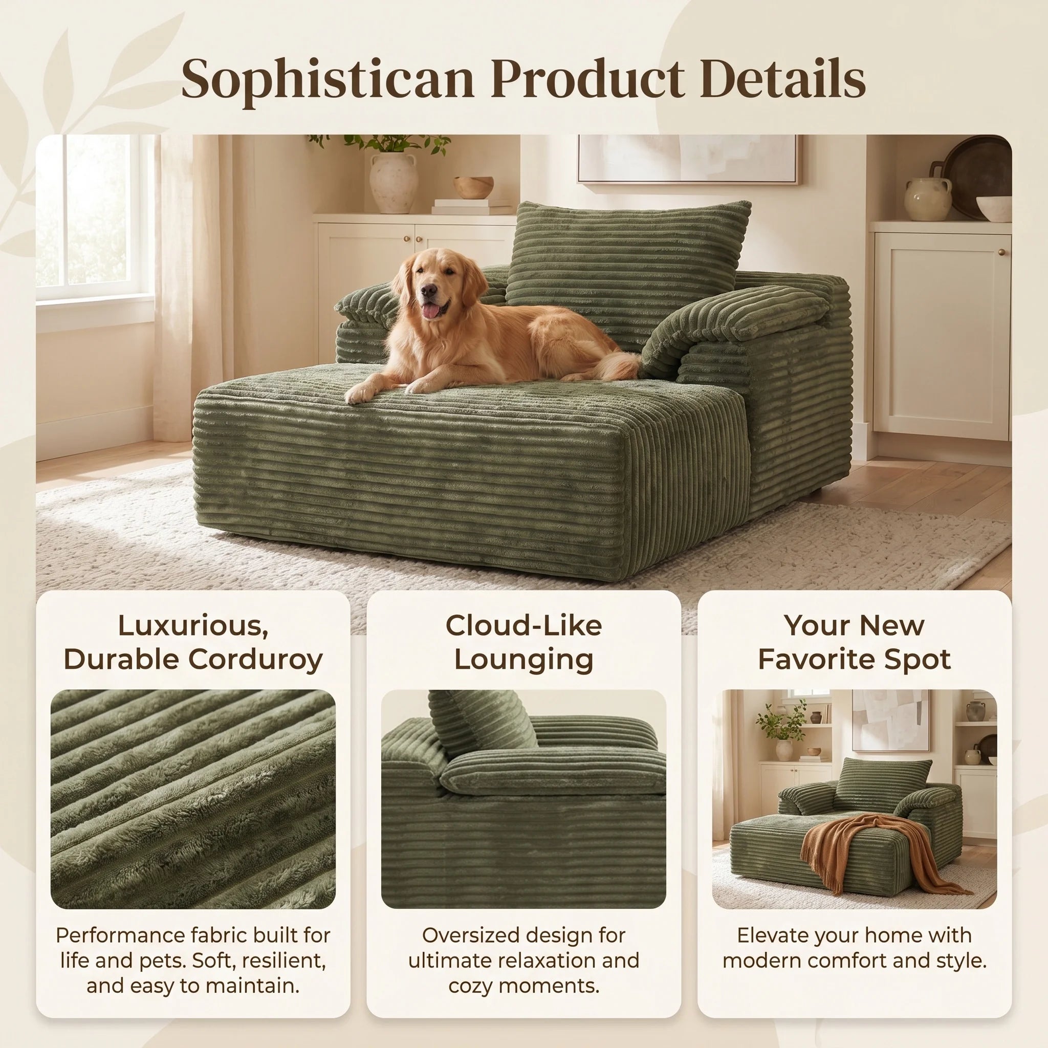 CloudRest Oversized Sofa Bed