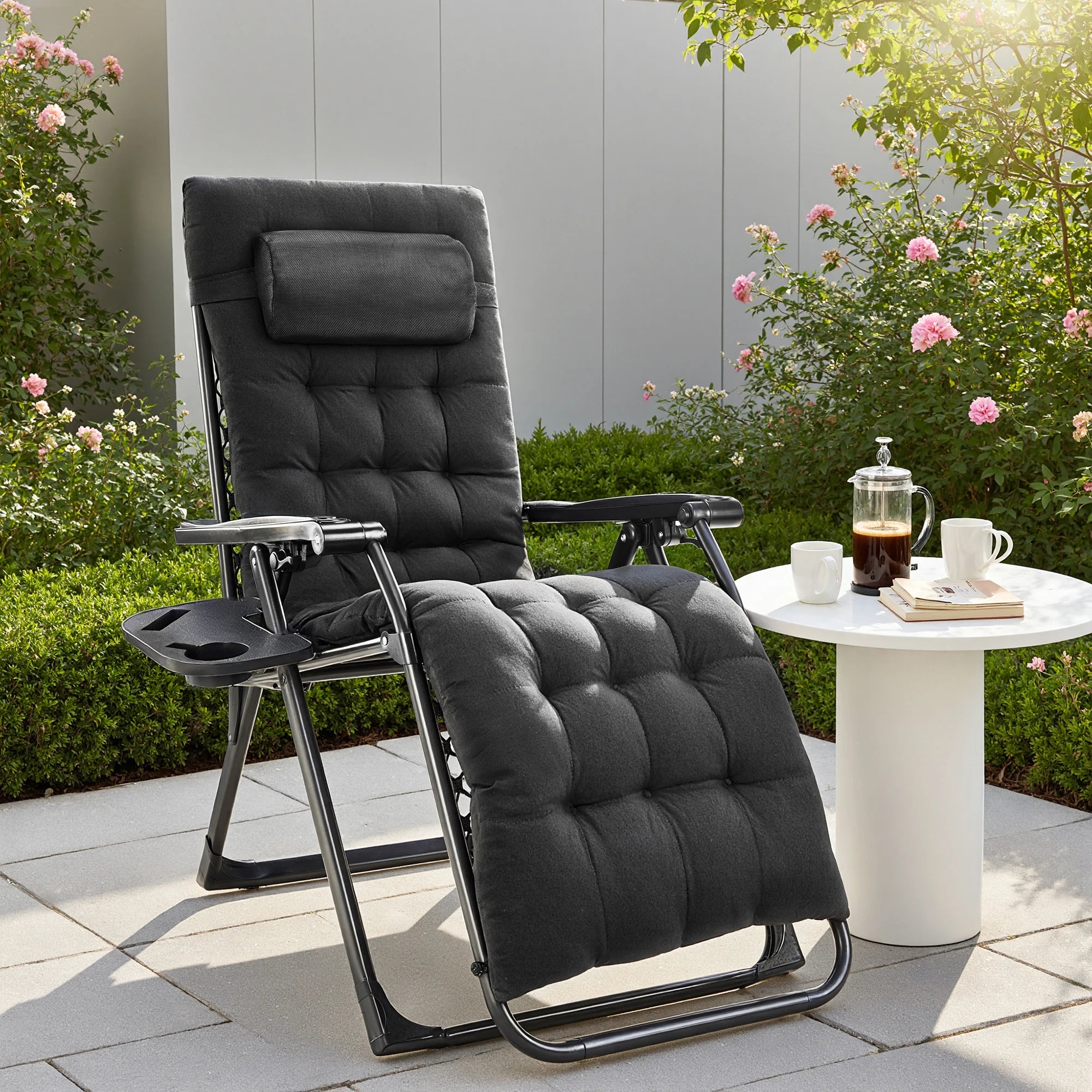 Set of 2 Zero-Gravity Outdoor Recliners
