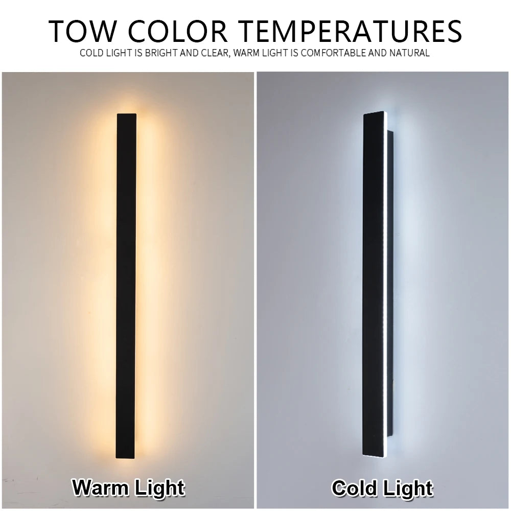 IP65 Long Waterproof Outdoor LED Wall Light