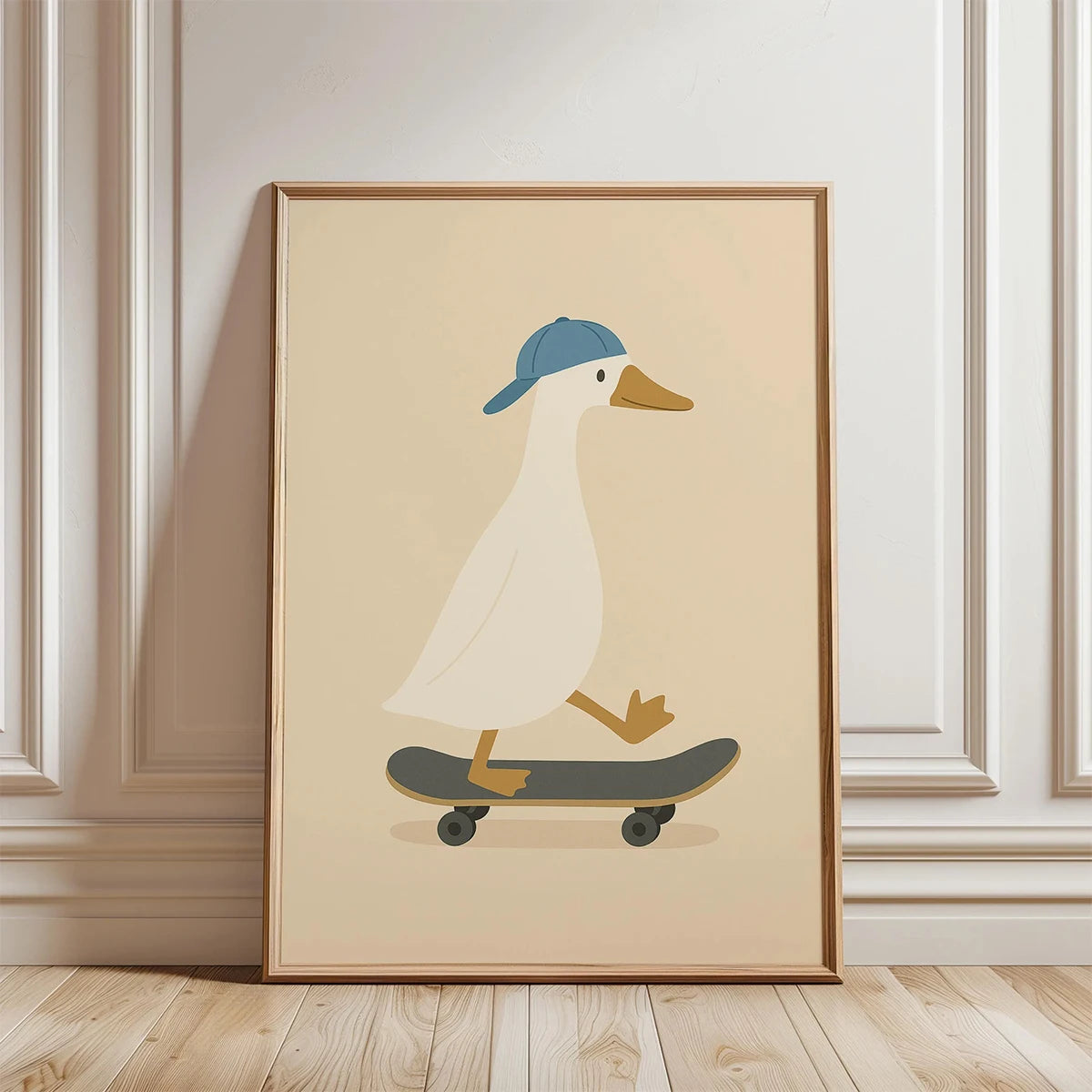 Skateboarding Dachshund Canvas Print