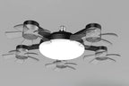 Motion-Sensor LED Ceiling Fan with Light