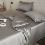 Mulberry Silk Bedding Set Luxury Natural 100% Silk Duvet Cover Set Bed Sheet Pillowcase Single Double Bedsheet King Queen Size