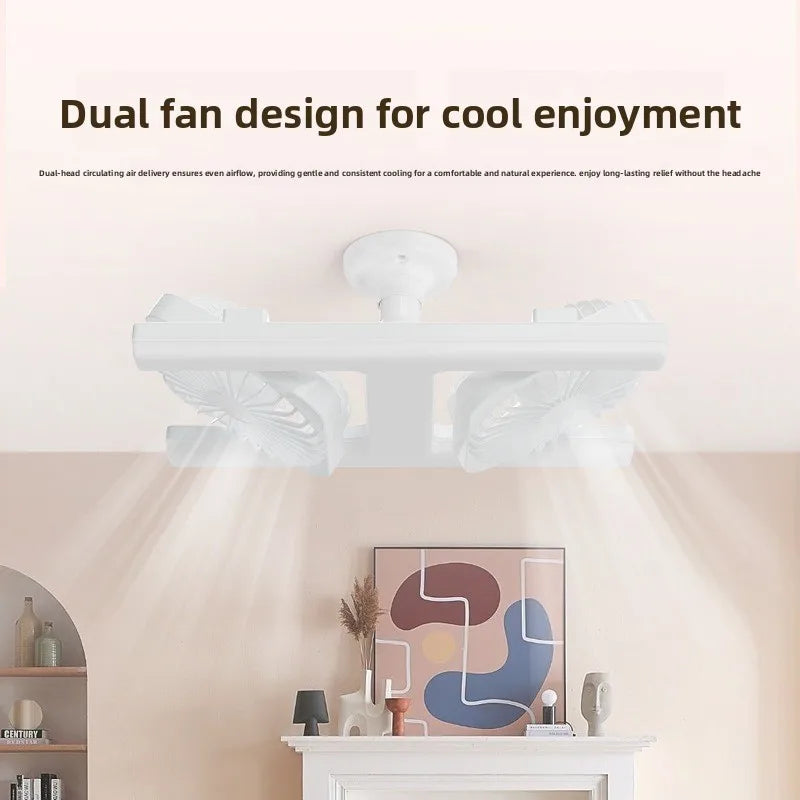 Remote-Control Adjustable Ceiling Fan with Light