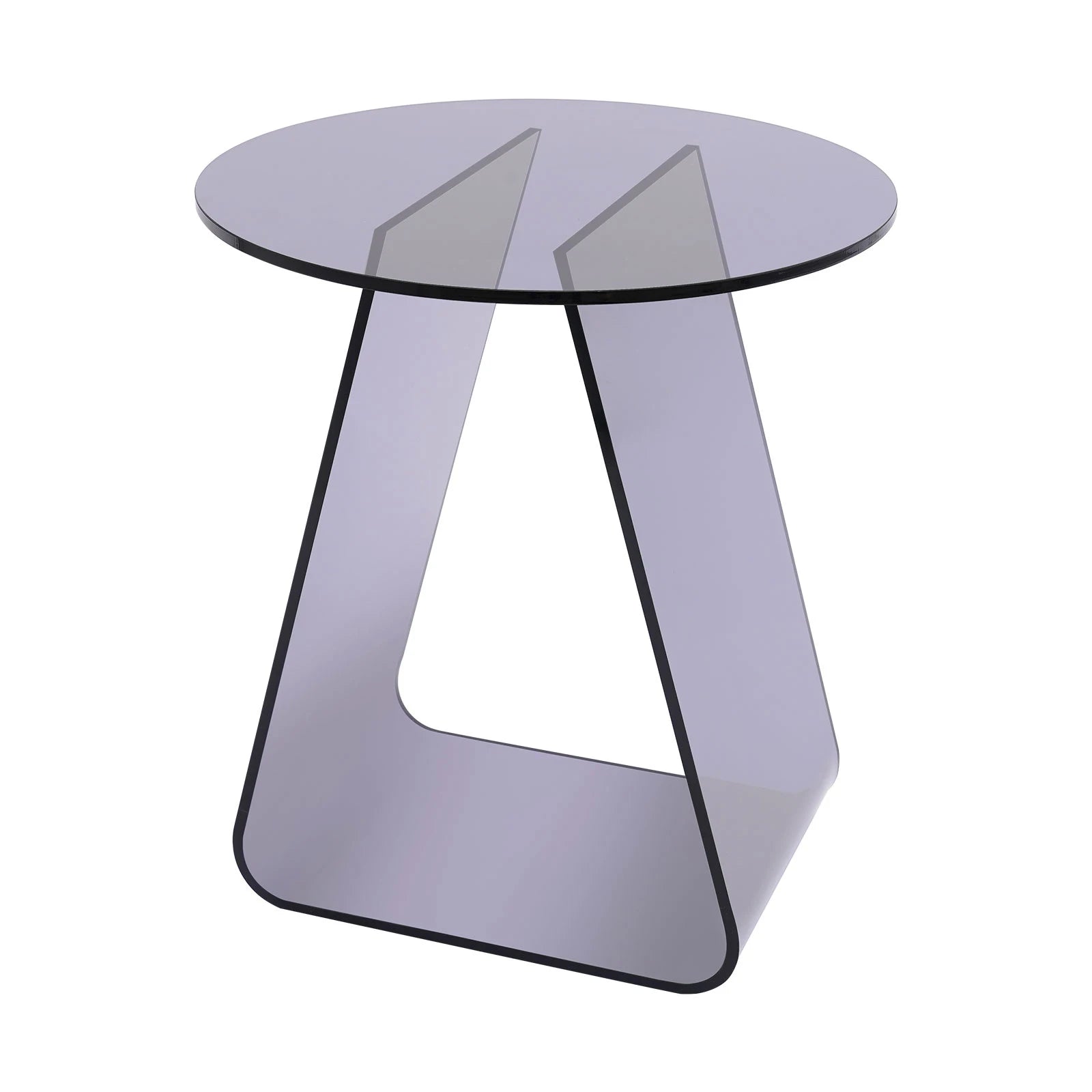 Clear Acrylic Round Side Table