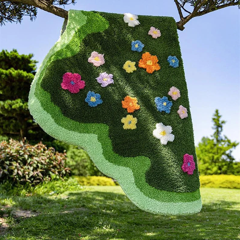 Floral Tufted Accent Rug