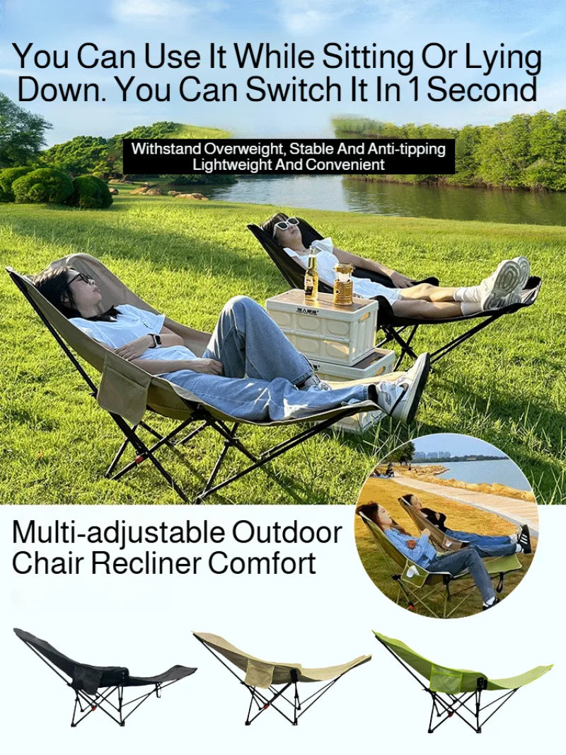Folding Recliner Chair with Leg Rest