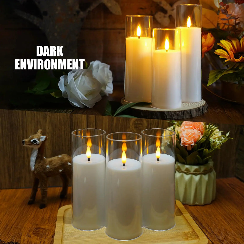 Flameless Acrylic LED Candles