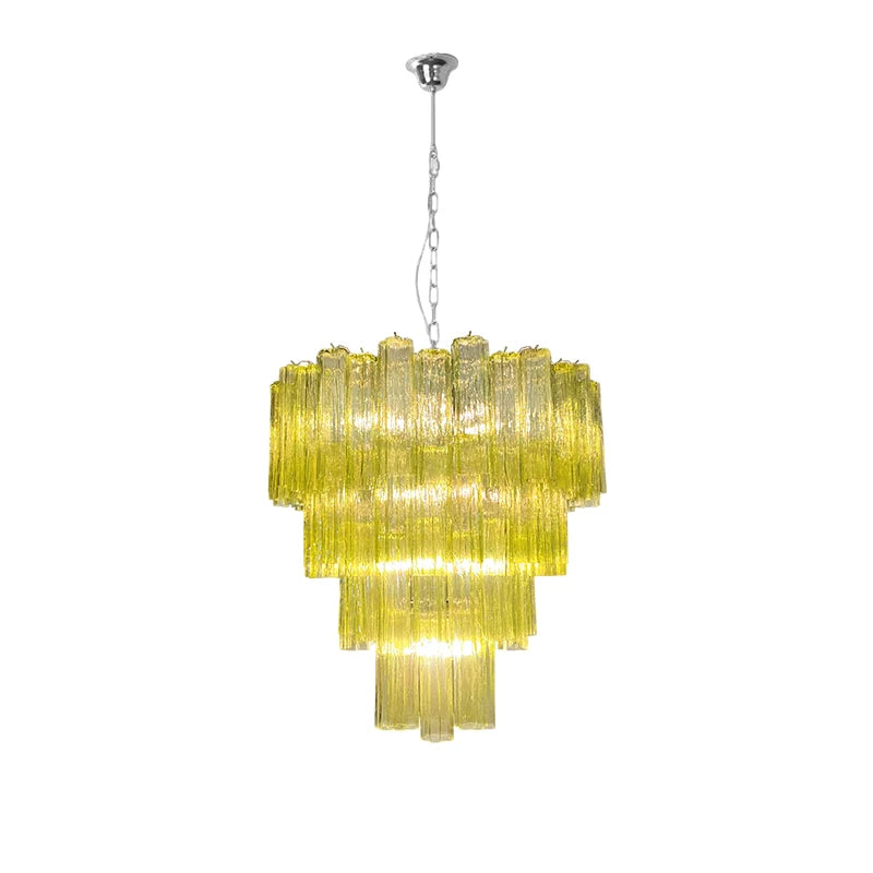 Art Glass Dimmable LED Chandelier