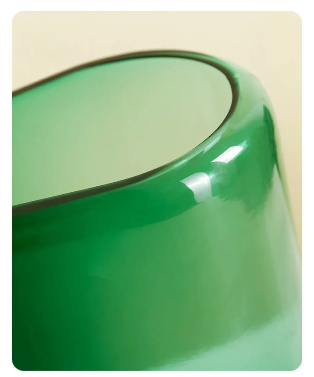 Amber Cylinder Glass Vase