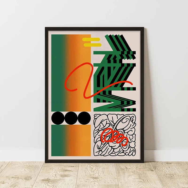 Retro Abstract Composition Canvas Print