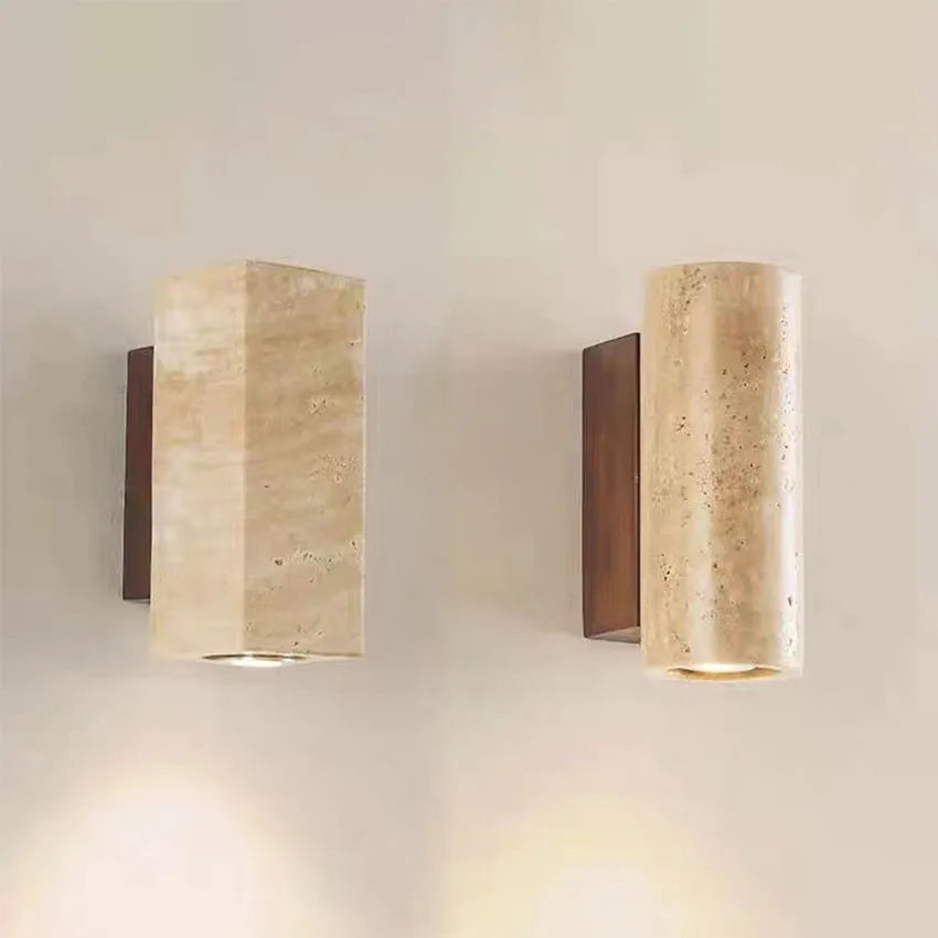 Travertine Wabi-Sabi Wall Light