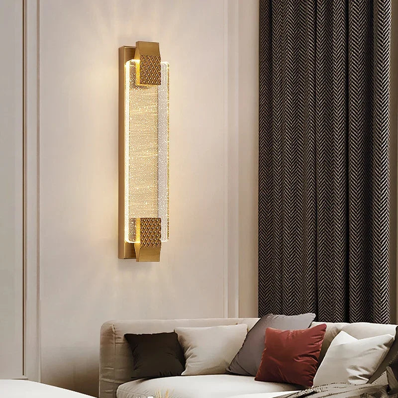 LuxeGlow Crystal Wall Sconce
