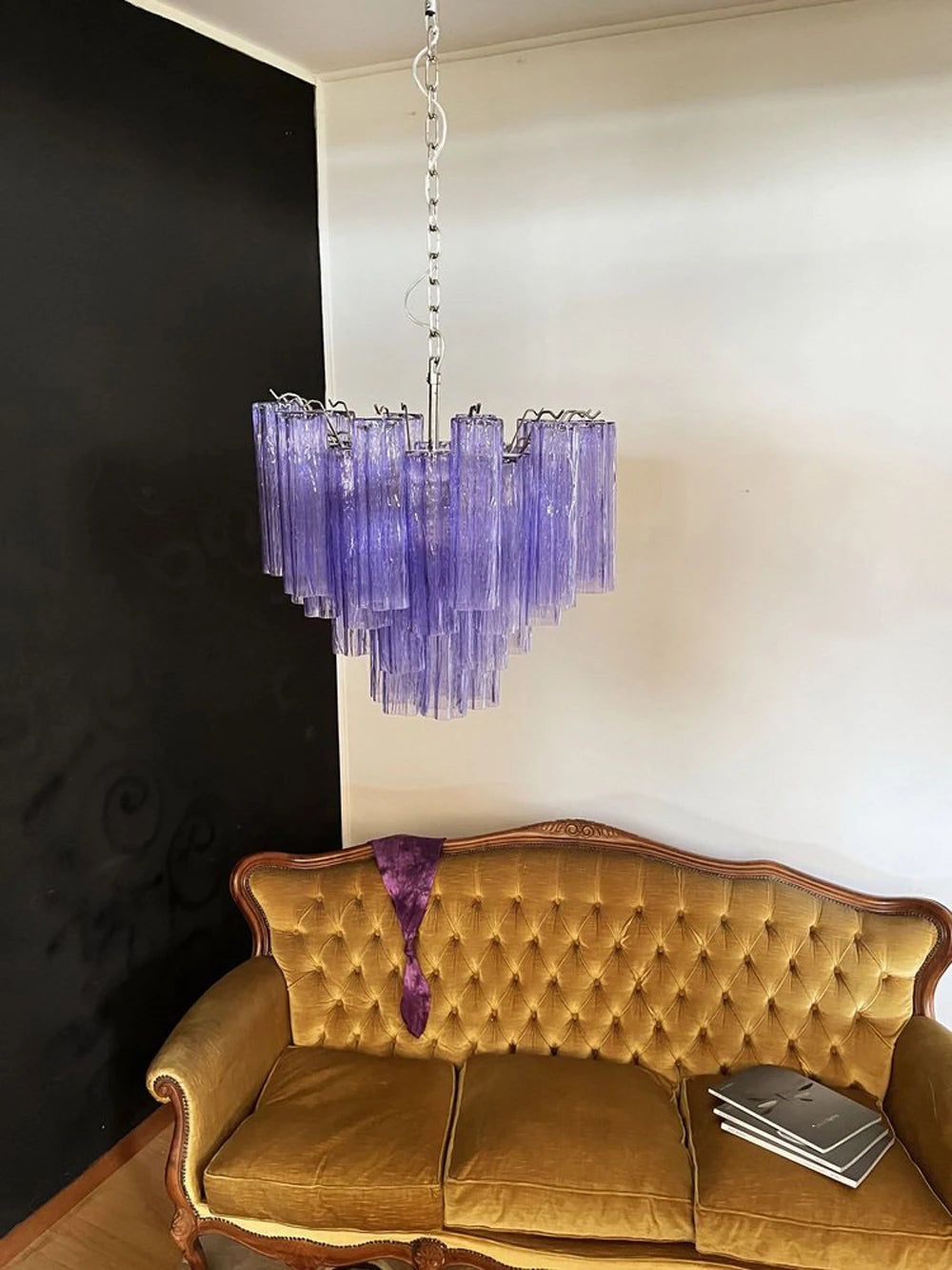 Art Glass Dimmable LED Chandelier