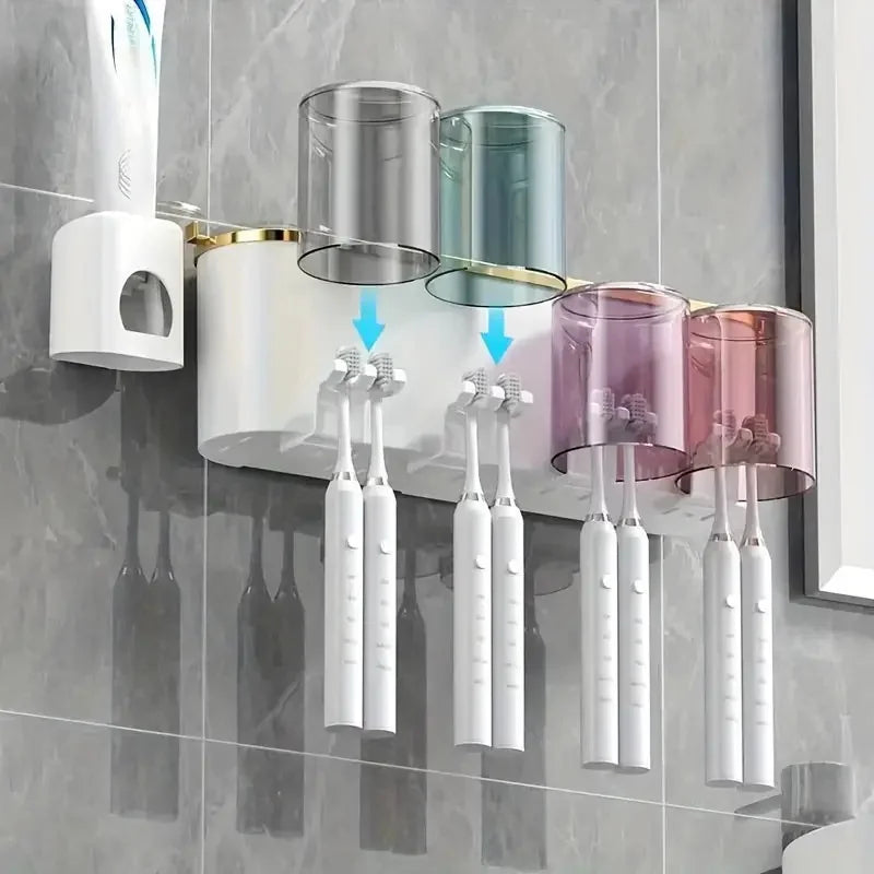 Wall-Mount Toothbrush & Accessory Holder