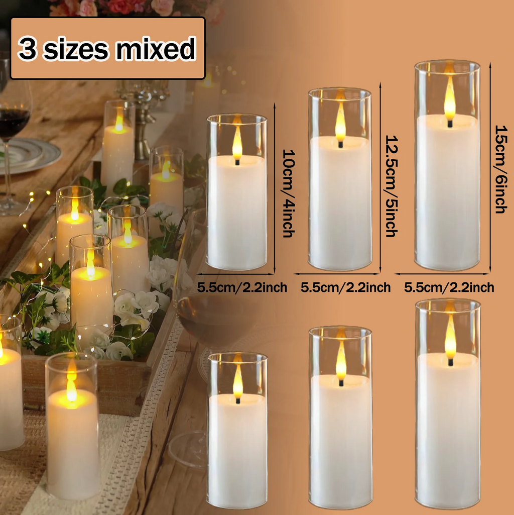 Flameless Acrylic LED Candles