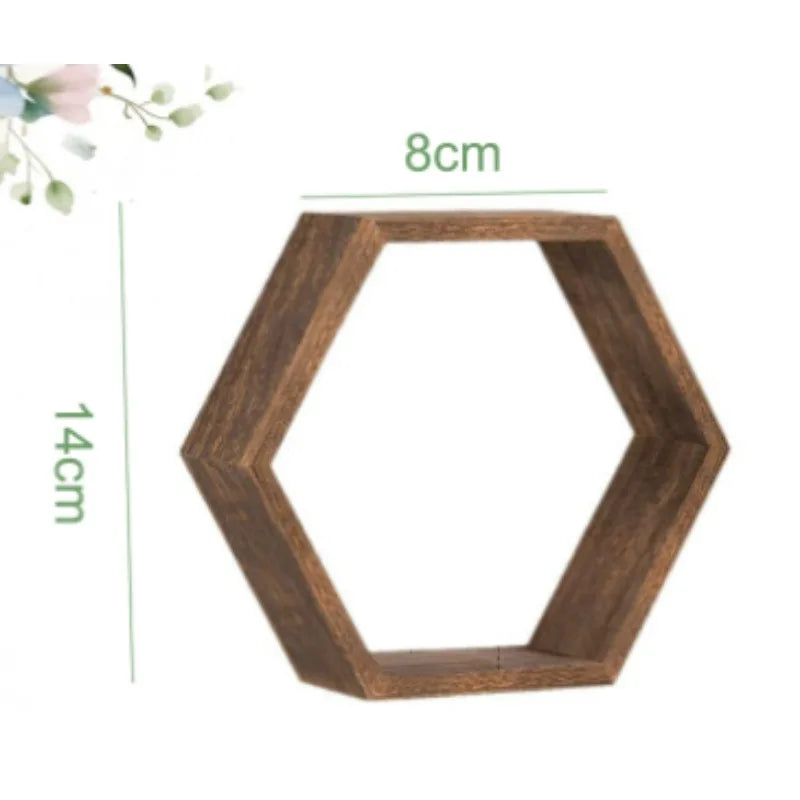 Hexagonal Floating Wall Shelves