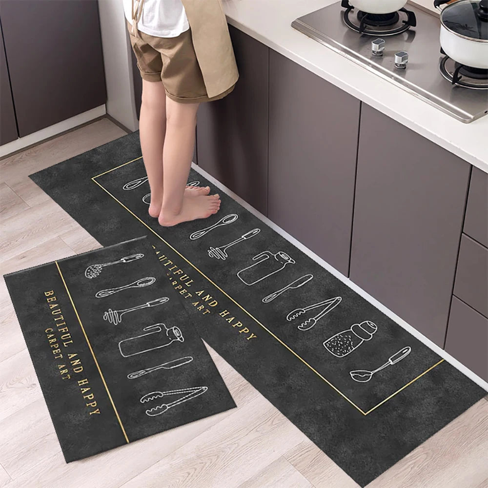 Crystal-Velvet Absorbent Kitchen Runner