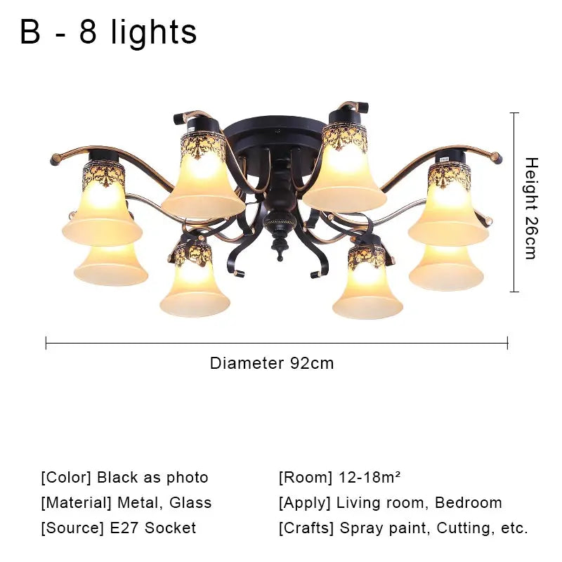 Glass Vintage Chandelier