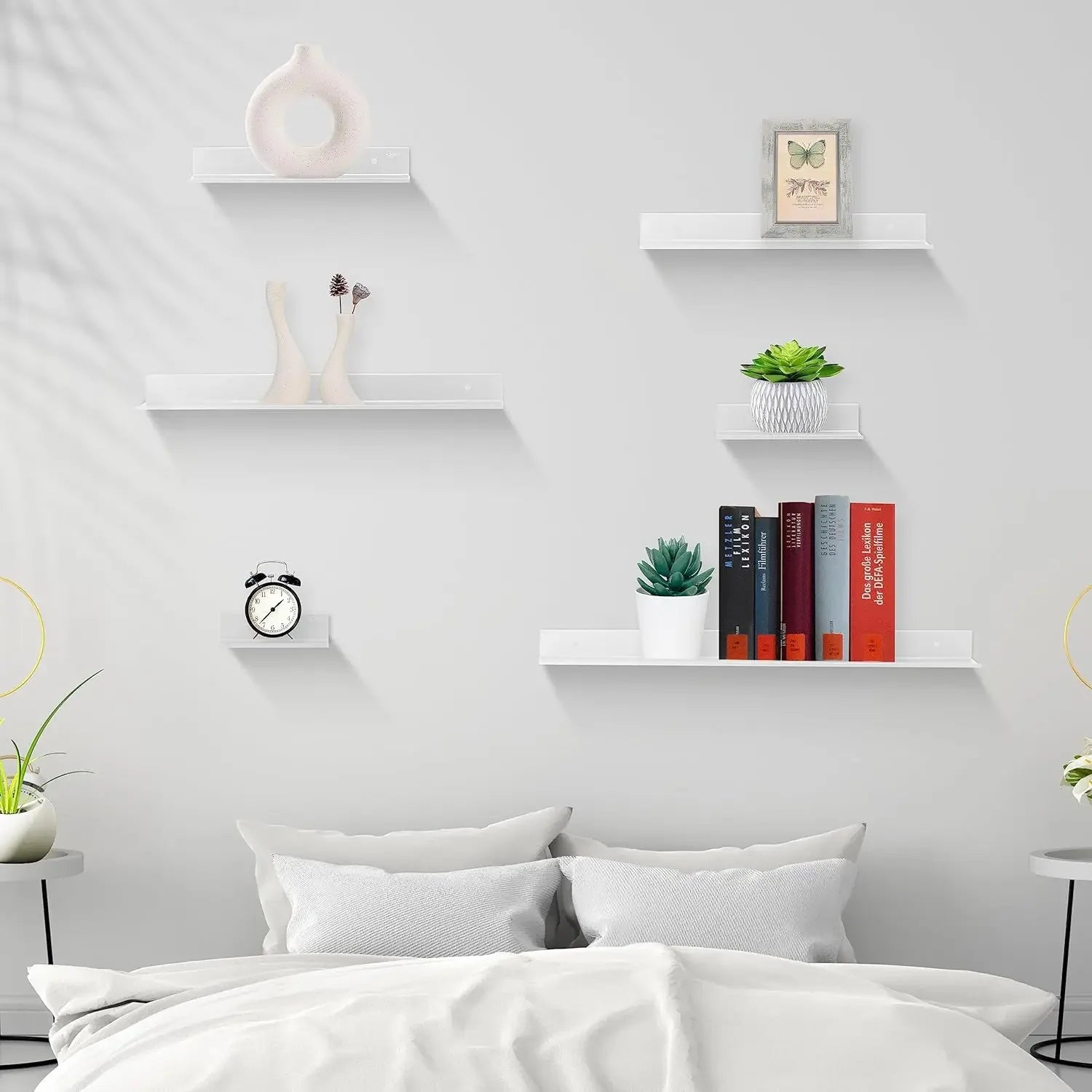 No-Drill Floating Bathroom Shelf