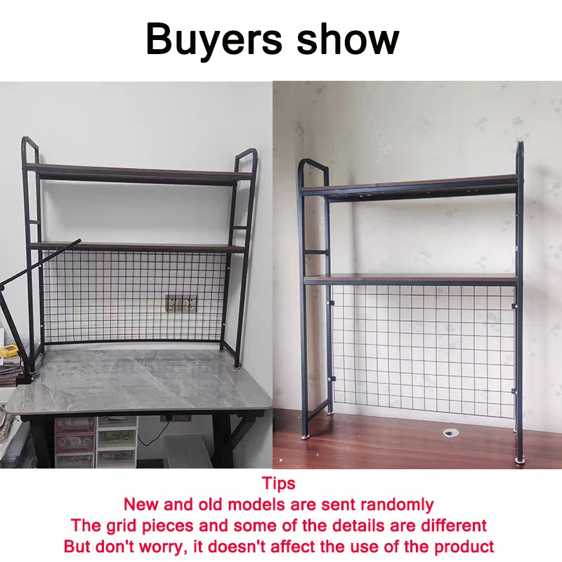 Grid Bookshelf Computer Desk
