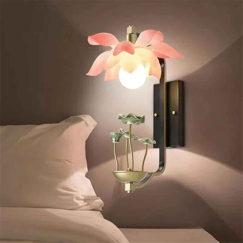 LotusGlow Artistic Wall Lamp