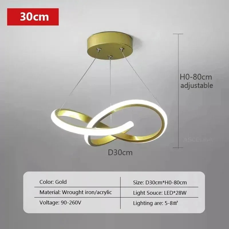 Irregular LED Pendant Light