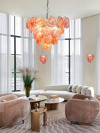 Murano Glass Dimmable LED Chandelier