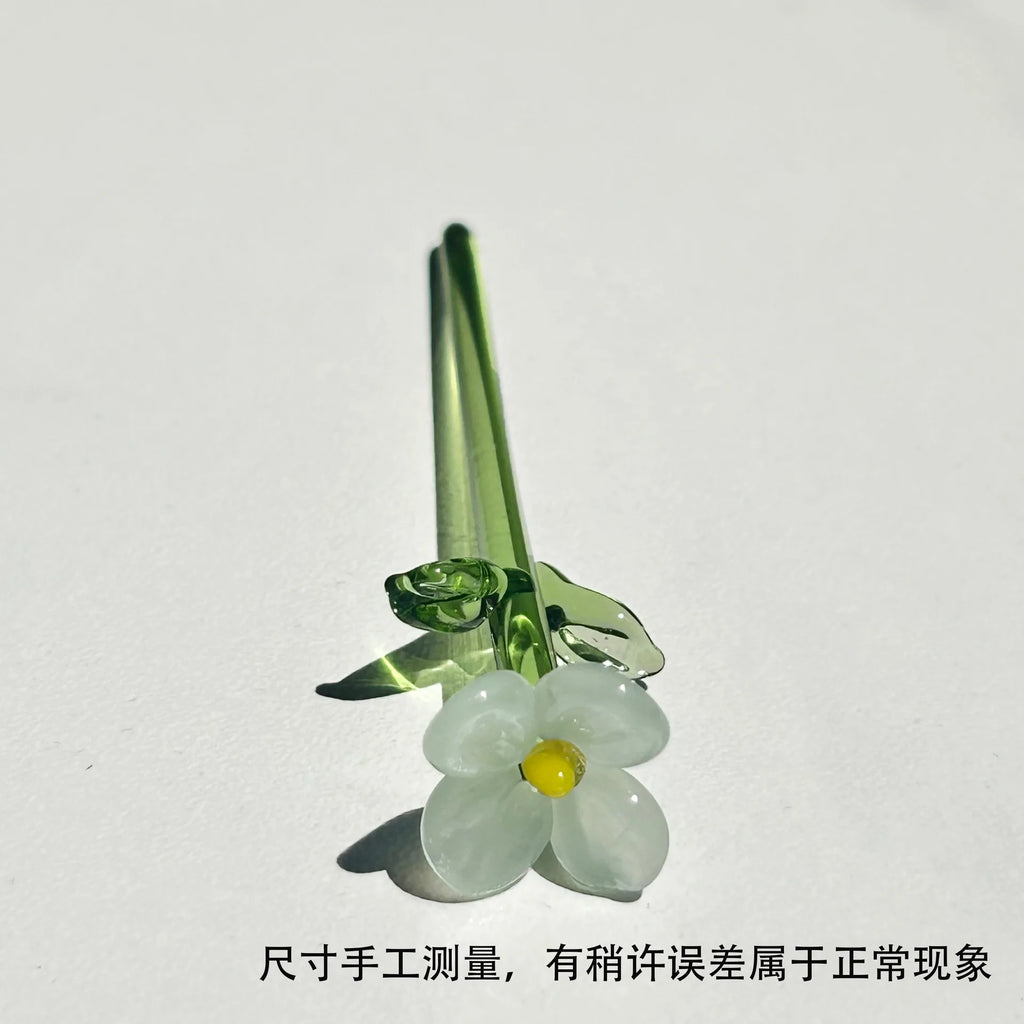 Hand-Blown Glass Flower Arrangement