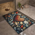 Stone Design Diatomite Bath Mat Bathroom Non-slip Shower Foot Mats Absorbent Quick Dry Toilet Rugs Carpet Doormat Washable