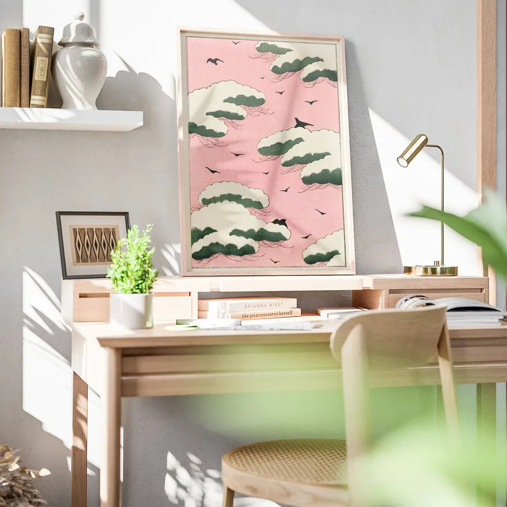 Japanese Koi Botanical Canvas Print