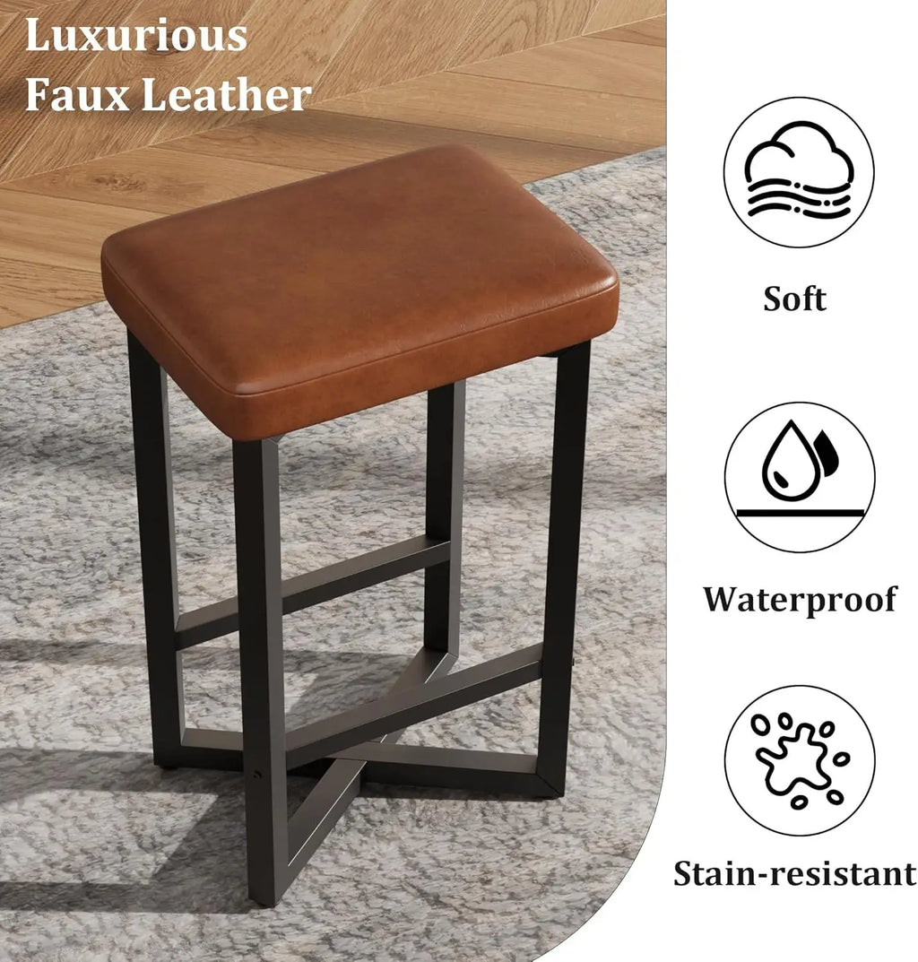 Backless Counter-Height Bar Stools