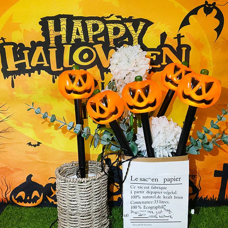5-Piece Solar Jack-O-Lantern Light Set