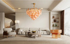 Murano Petal Glass Dimmable Chandelier