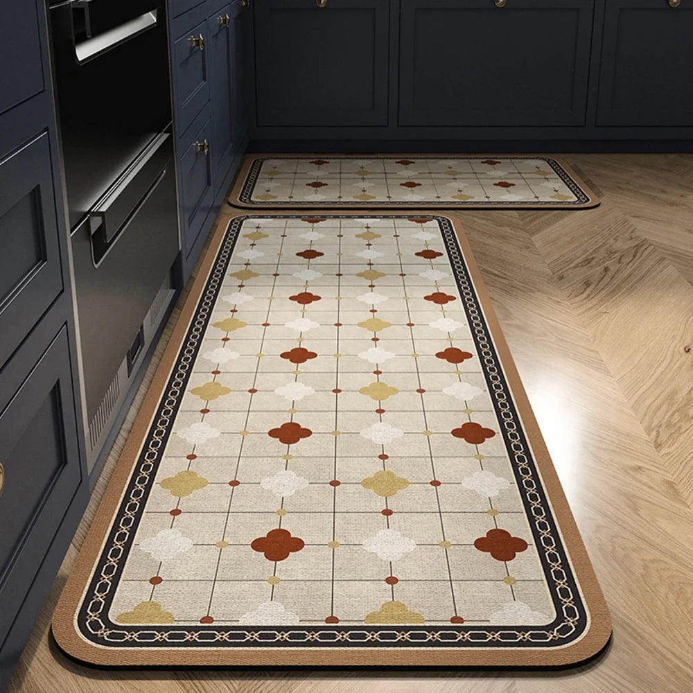 Crystal-Velvet Absorbent Kitchen Runner