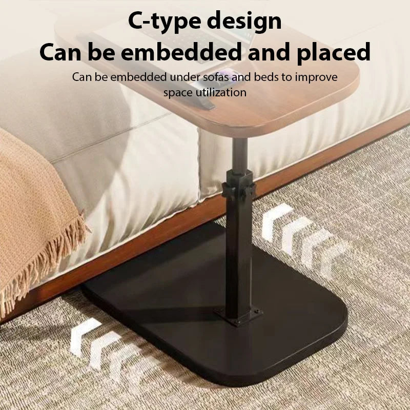 Adjustable C-Shaped Sofa Table