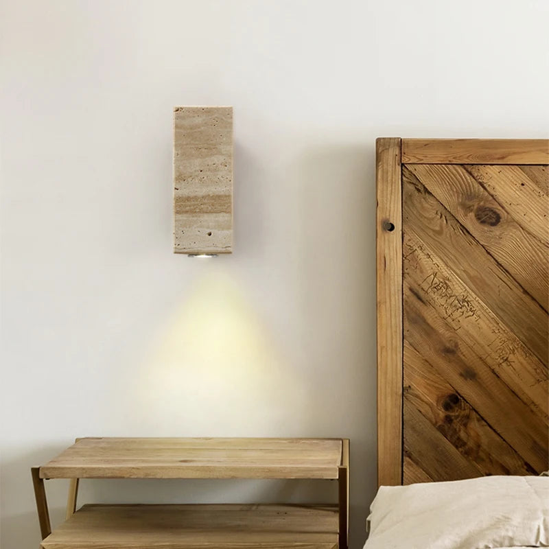 Travertine Wabi-Sabi Wall Light