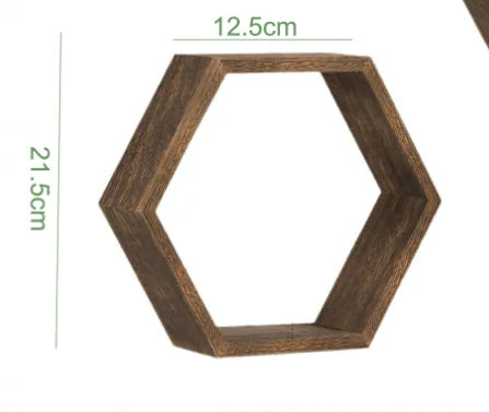 Hexagonal Floating Wall Shelves