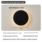 Round Waterproof Outdoor LED Wall Light