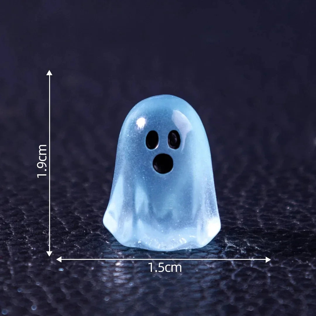 Glow-in-the-Dark Mini Ghost Figurine Set