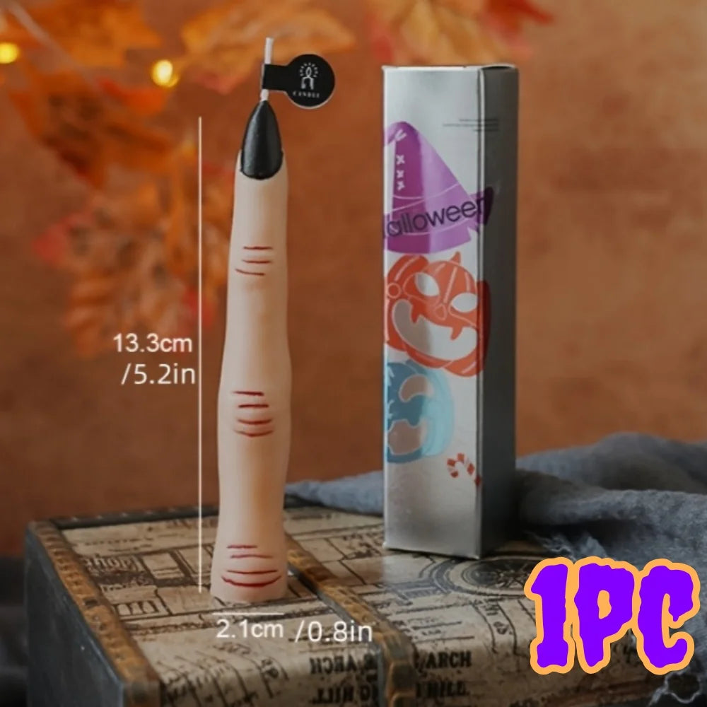 1/3pcs Halloween Scented Candles Long Stick Gothic Soy Wax Decorations for Party Home Festive Atmosphere Holiday Ornaments Gifts