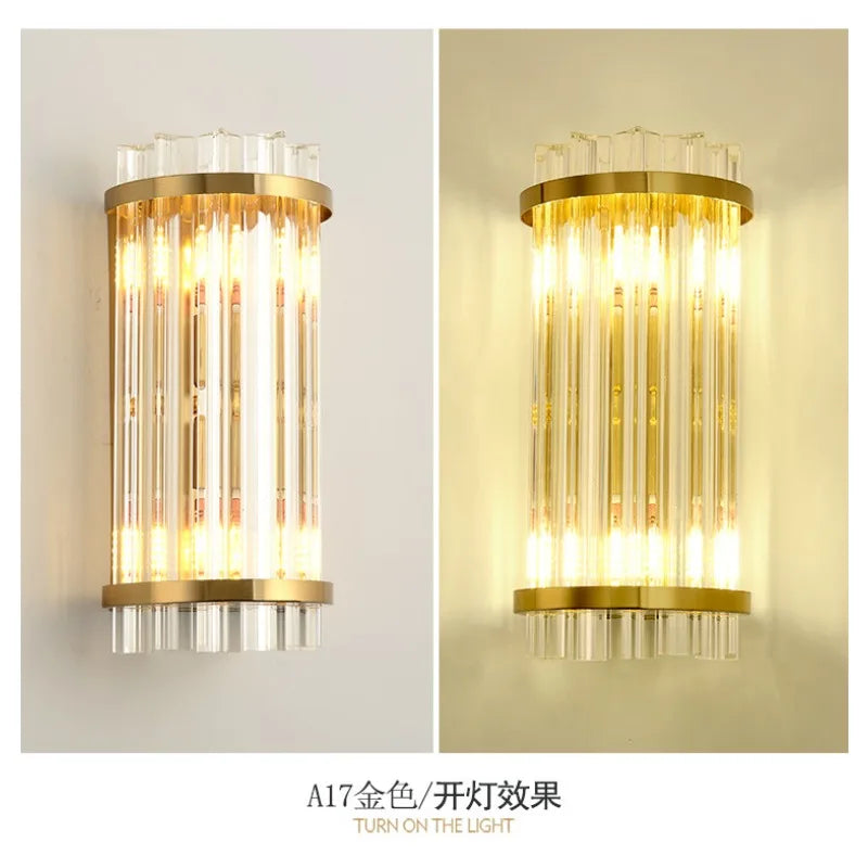 French Crystal Wall Sconce