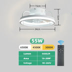 Electric Remote-Control LED Ceiling Fan with Light