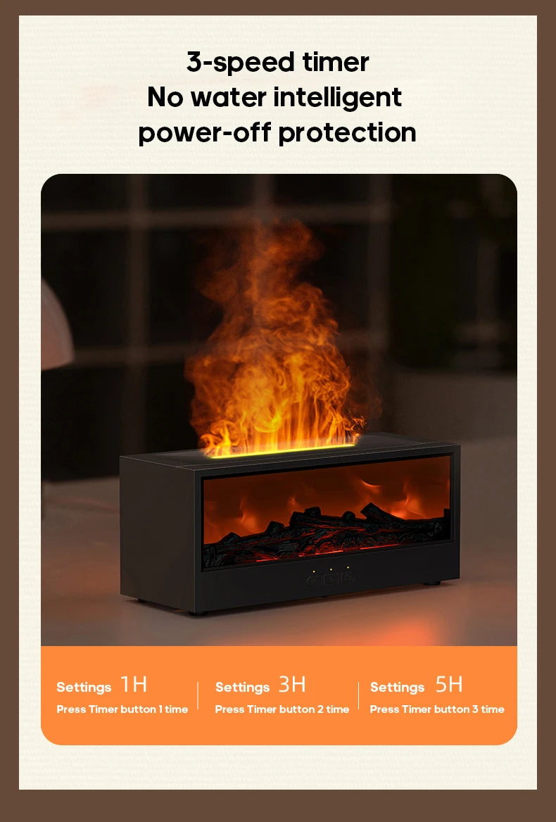 Color-Changing Fireplace Aroma Diffuser