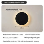 Round Waterproof Outdoor LED Wall Light