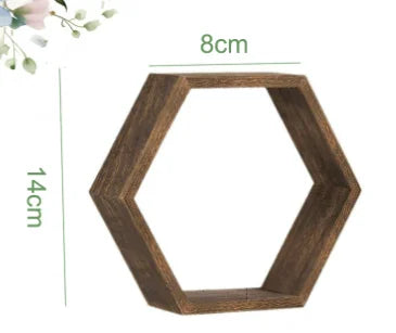 Hexagonal Floating Wall Shelves