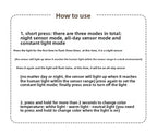 Rechargeable Motion Sensor Wall Light